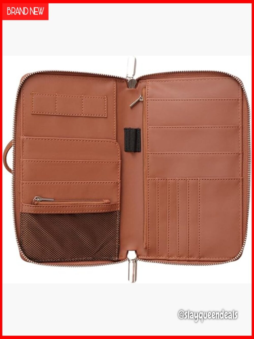 Premium Leather RFID Blocking Passport Holder Wallet Travel Organizer